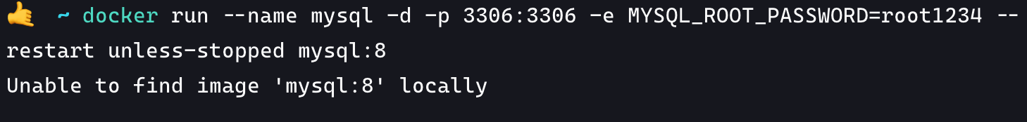 docker-create-mysql-container