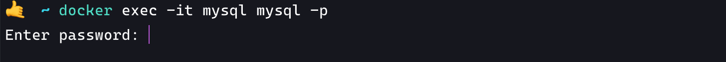 docker-exec-mysql-login