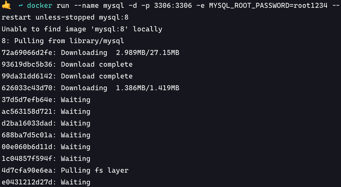 docker-pull-mysql-images